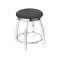Holland Bar Stool Co 18" Swivel Vanity Stool, Chrome Finish, Canter Storm Seat 80218CH004 - alternate 1